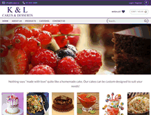 Tablet Screenshot of klcakes.ie